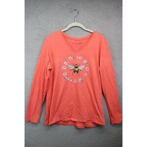 Life is Good Goral Long Sleeve Crusher Tee-Size Large